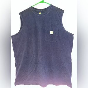 Men’s blue Carhart tank top